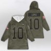 Green Bay 10 Football Blanket Hoodie 1
