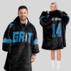 Grit ST Brown 14 Lions Football Unisex Blanket Hoodie 1