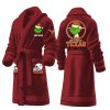 Grnch But I Love My Texas Christmas Fleece Bathrobe 4