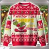 Grnch If You Don't Like Chiefs Merry Kissmyass Ugly Christmas Sweater