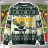 Grnch If You Don't Like Packers Merry Kissmyass Ugly Christmas Sweater