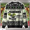 Grnch If You Don't Like Raiders Merry Kissmyass Ugly Christmas Sweater