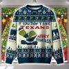 Grnch If You Don't Like Texans Merry Kissmyass Ugly Christmas Sweater