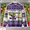 Grnch If You Don't Like Vikings Merry Kissmyass Ugly Christmas Sweater