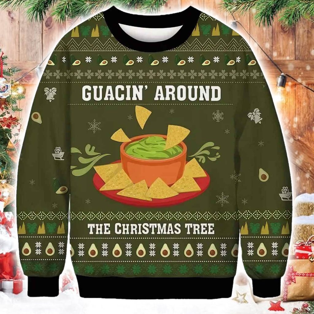 Guacln Around The Christmas Tree Ugly Christmas Sweater