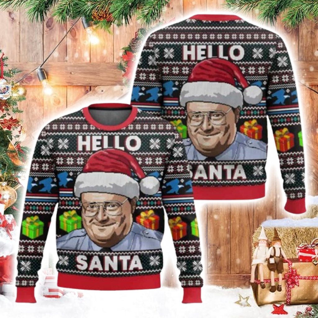 Hello Santa Frank Reynolds Ugly Christmas Sweater Hello Santa Frank Reynolds Ugly Christmas Sweater