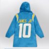 Herbert 10 Los Angeles Football Unisex Blanket Hoodie 2