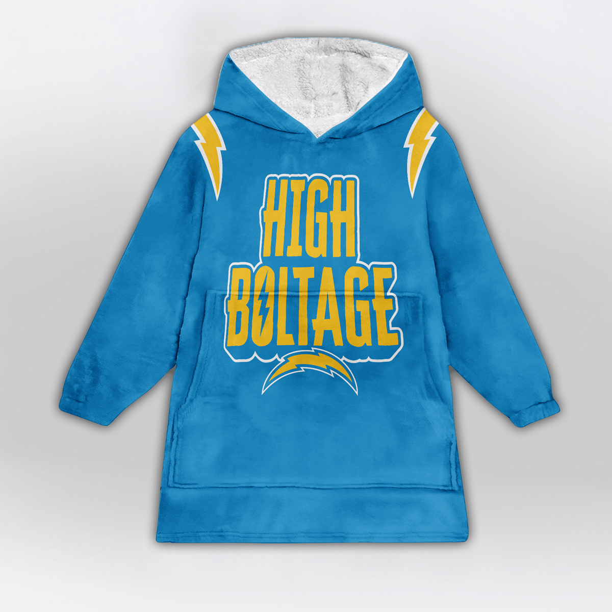 High Boltage 10 Los Angeles Football Unisex Blanket Hoodie