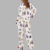 Horse Christmas Long Sleeve Satin Pajama Set