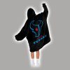 Houston Football Unisex Blanket Hoodie 1