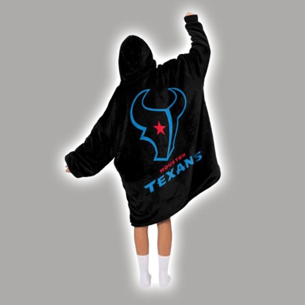 Houston Football Unisex Blanket Hoodie 1