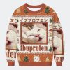 Ibuprofen Meme Cat Ugly Christmas Sweater