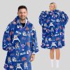 JA 17 Bills Football Full Patterns Unisex Blanket Hoodie 1