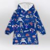 JA 17 Bills Football Full Patterns Unisex Blanket Hoodie
