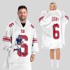 JD 6 New York G Football Unisex Blanket Hoodie 1