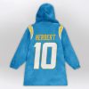 JH 10 Chargers Football Unisex Blanket Hoodie 2