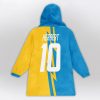 JH 10 Chargers Football x Football Unisex Blanket Hoodie 2