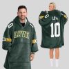 JL 10 Green Bay Football Unisex Blanket Hoodie 1