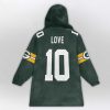 JL 10 Green Bay Football Unisex Blanket Hoodie 2