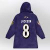 Jackson 8 Baltimore Football Unisex Blanket Hoodie 2