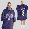 Jackson 8 Ravens Football Unisex Blanket Hoodie 1