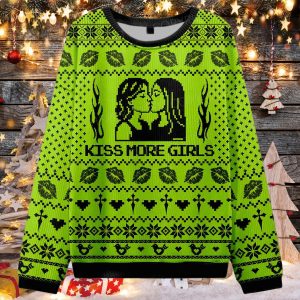 Kiss More Girls Ugly Christmas Sweater