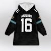 Jaguars 16 Jaguars Football Unisex Blanket Hoodie