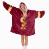 Jayden Daniels 5 Washington Football Unisex Blanket Hoodie