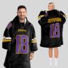 Jefferson Minnesota Football 18 Unisex Blanket Hoodie