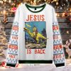 Jesus Riding Dinosaur Christian Ugly Christmas Sweater