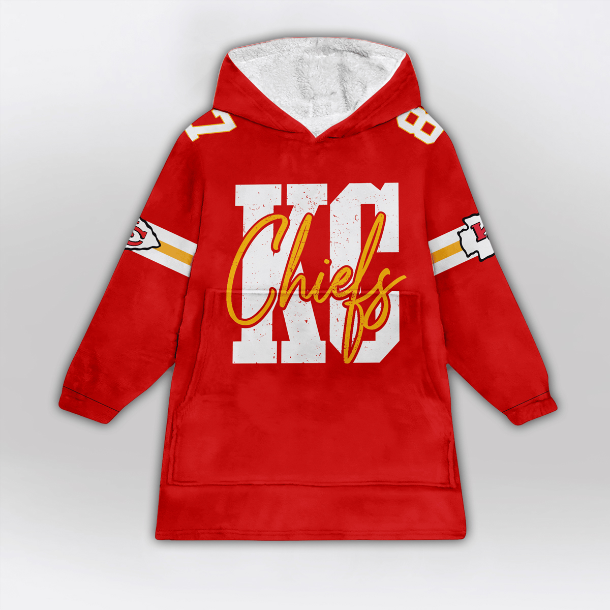 Kelce 87 Chiefs Football Unisex Blanket Hoodie 2