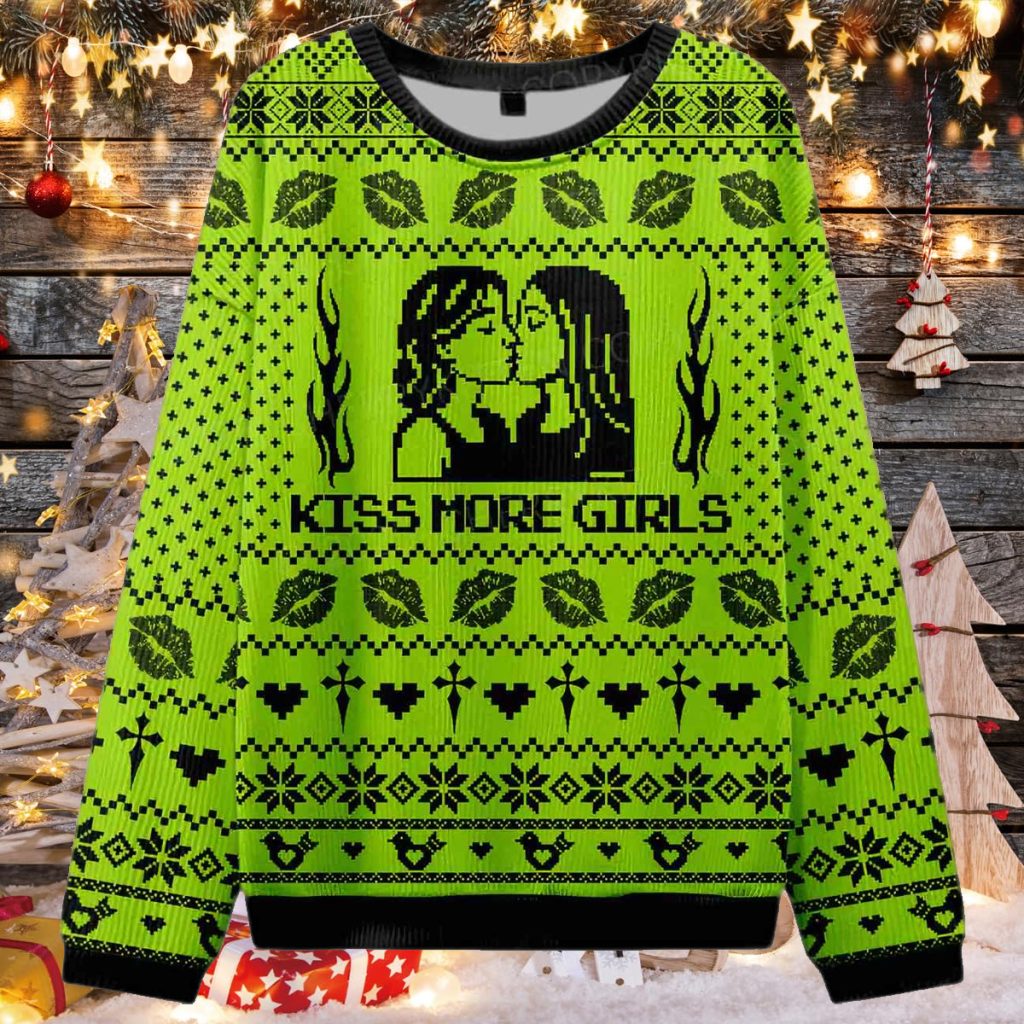 Kiss More Girls Ugly Christmas Sweater