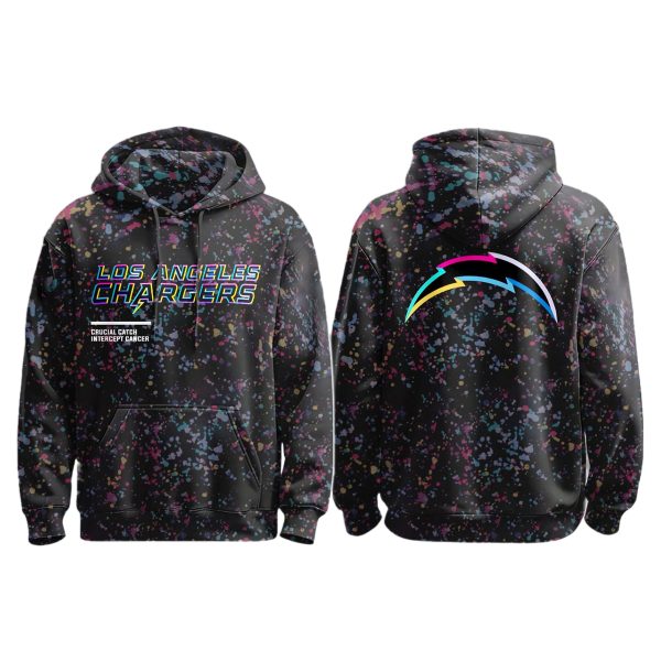 LA Chargers Crucial Catch 2025 Hoodie