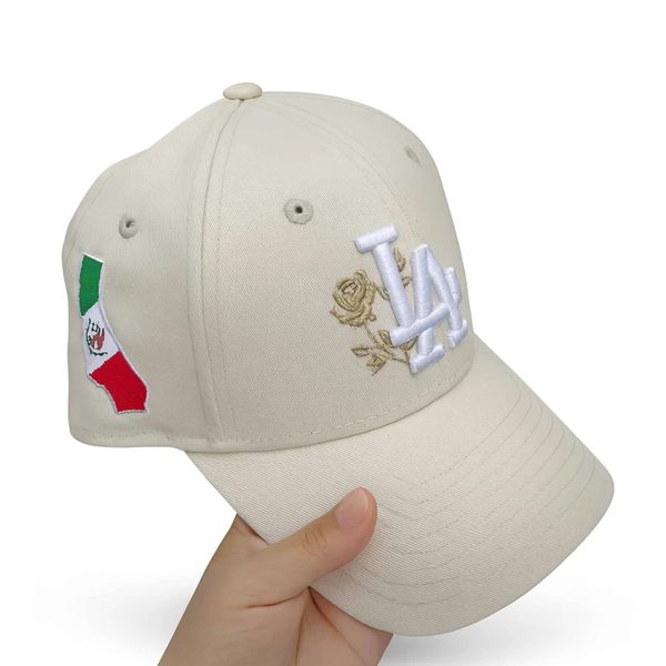 LA Dodgers Rose Mexico Hat 2025