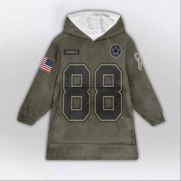 Lamb 88 Dallas Football Blanket Hoodie 2