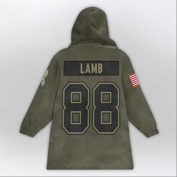Lamb 88 Dallas Football Blanket Hoodie