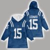 Leonard 15 Indianapolis Football Unisex Blanket Hoodie