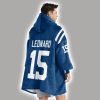 Leonard 15 Indianapolis Football Unisex Blanket Hoodie 2