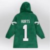 Love Hurts 1 Eagles Football Unisex Blanket Hoodie 2