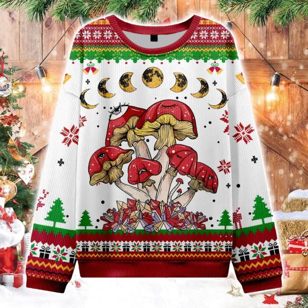 Magic Mushroom Ugly Christmas Sweater