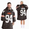 Mason Graham 94 Cleveland Football Unisex Blanket Hoodie 1