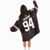 Mason Graham 94 Cleveland Football Unisex Blanket Hoodie 2