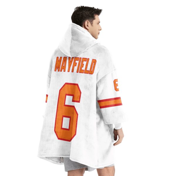 Mayfield 6 Buccaneers Football Unisex Blanket Hoodie 2