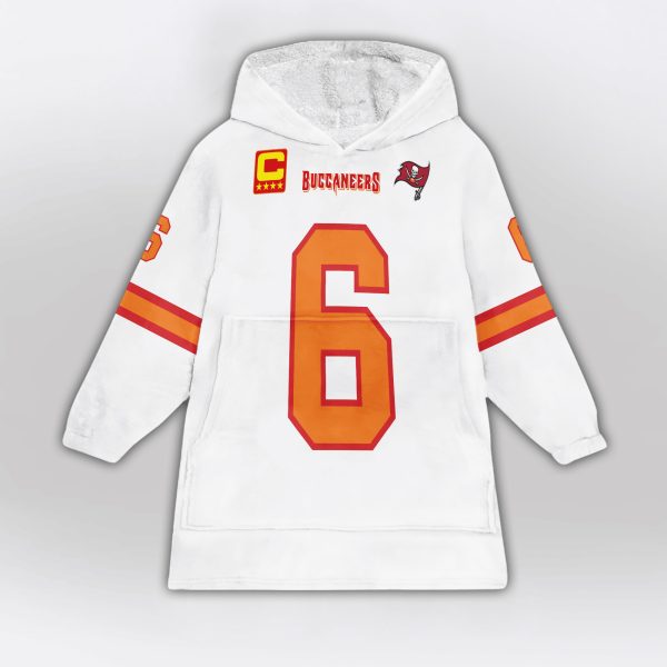 Mayfield 6 Buccaneers Football Unisex Blanket Hoodie