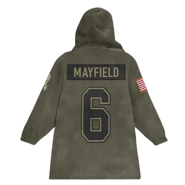 Mayfield 6 Tampa Bay Football Blanket Hoodie 2