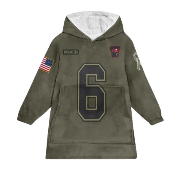 Mayfield 6 Tampa Bay Football Blanket Hoodie