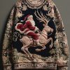 Mens Christmas Santa Claus Print Casual Sweatshirt