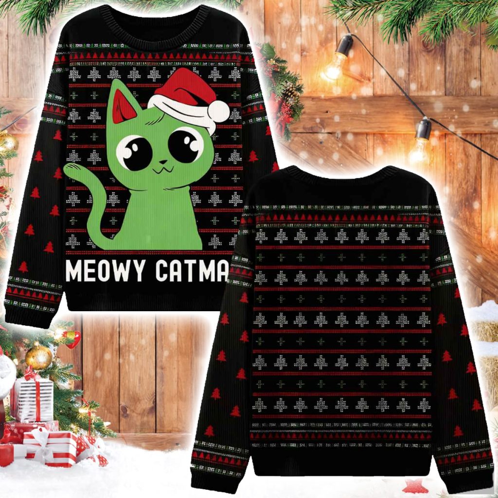 Meowy catmas Ugly Christmas Sweater