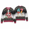 Michael Myers Six Seven Christmas Ugly Sweater 1