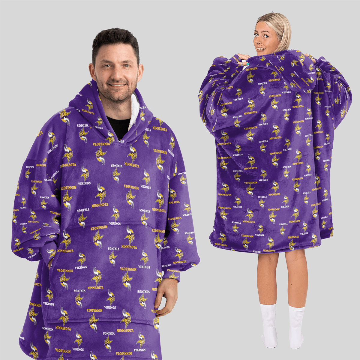 Minnesota Football Unisex Blanket Hoodie